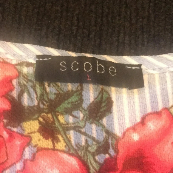 NWOT SCOBE Spring Summer Floral Maxi Halter Dress Size L - Picture 13 of 14